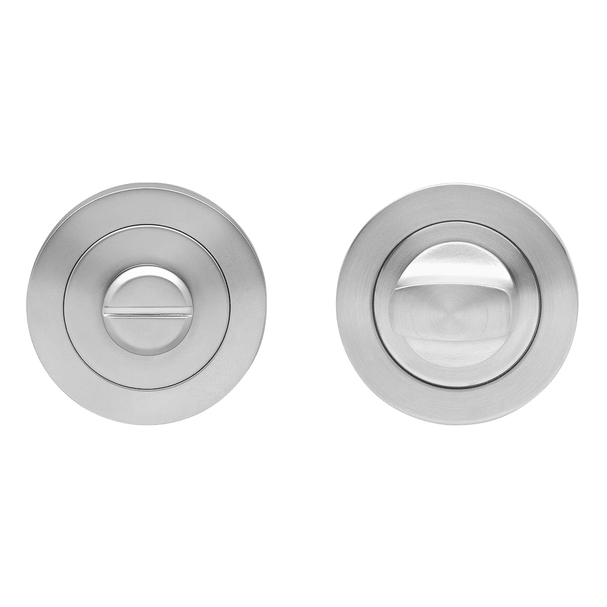 Komplet rozet EZ1332 do WC ze stali nierdzewnej, okrągły szyld